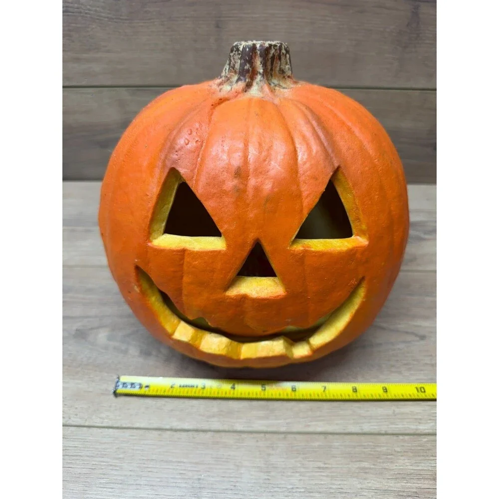 Trendmasters Light Up Foam Blow Mold Jack O Lantern Pumpkin 10